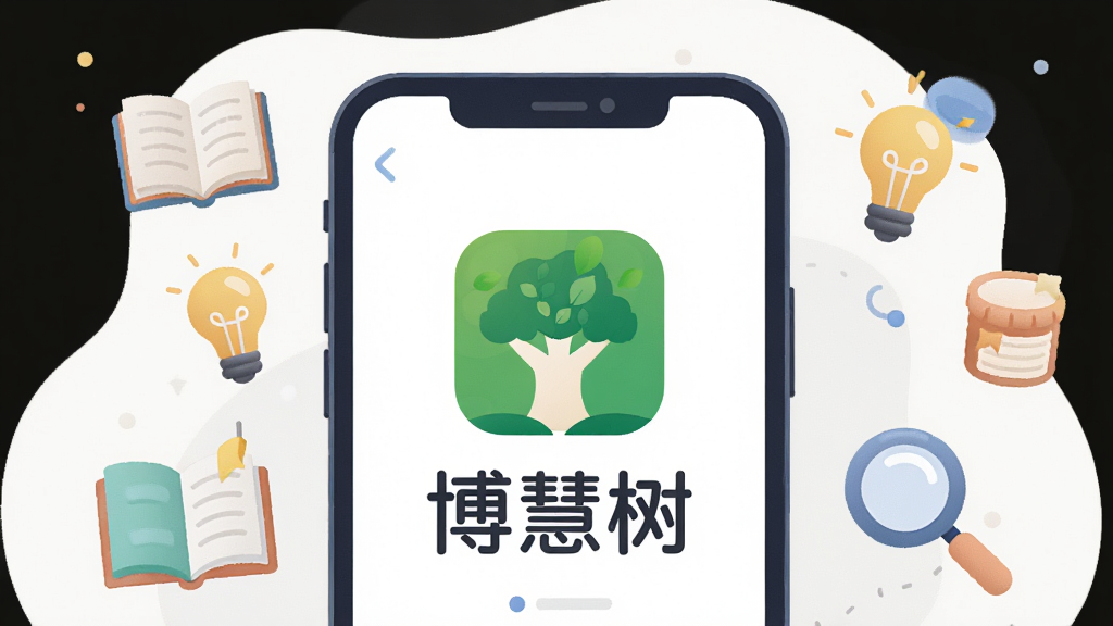 һ��չʾ������App���Ľ���Ĳ廭�������������ֻ���Ļ����Ļ����ʾ��������Logo�����ơ�������������Χ�������鼮�����ݡ��Ŵ󾵵�ѧϰ��ص�Сͼ�꣬���岼�ּ�����죬���Ϊ�ִ���ƽ���廭��ϸ��Բ����ͣ����ʸɾ��������޶���Ԫ��