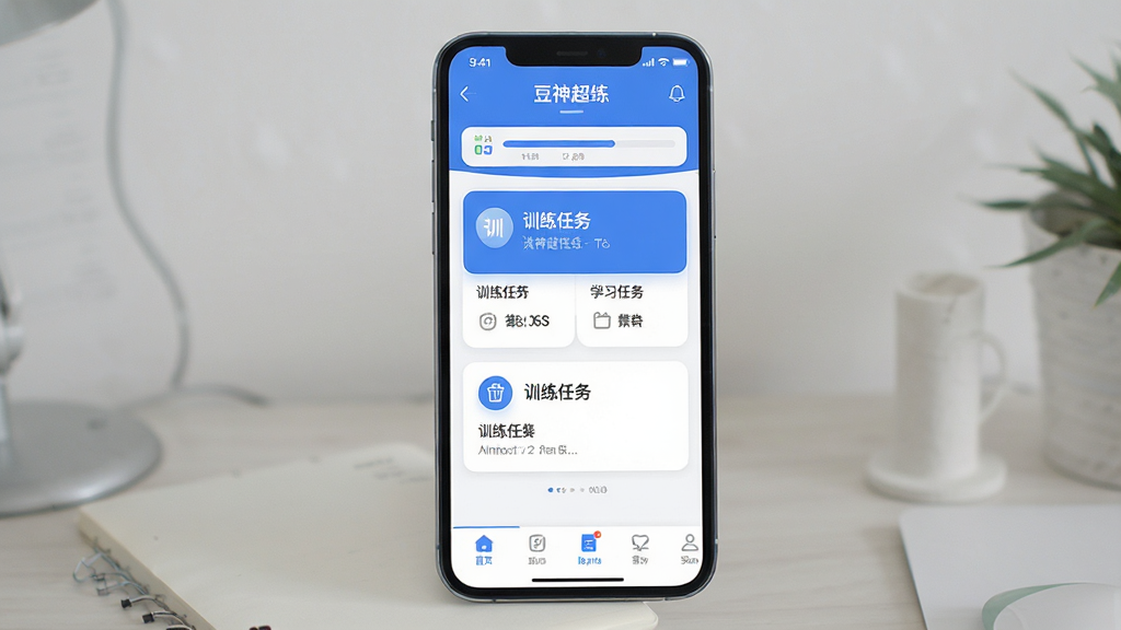 һ��չʾ������������������ȫò��ͼƬ���������ֻ���Ļ����ʾ������APP�����棬���ְ�������ѧϰ���������м�ѵ������Ƭ�͵ײ����������Ű������������Ϊ�ִ���ƽ��������APP��ƣ�ϸ���Ͽ�ƬԲ�ǡ�ͼ�꾫�¡���ɫ������Ϊ�������ʸ���ɾ��޶���Ԫ��