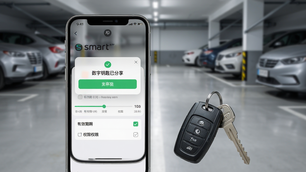 һ��չʾ��smart������APP����Կ�׷������ܵ���ͼ��������һ���ֻ���Ļ��ʾ������Կ���ѷ������������·�����Ч��ʱ�����Ȩ�޹�ѡ��ֻ��Ա߷���һ�Ѵ�ͳ��Կ����Ϊ�Աȣ�������ģ����ͣ��������������Ϊ�ֻ����棬���־��У�����ִ���࣬ϸ�����������ʸɾ��޶���Ԫ��