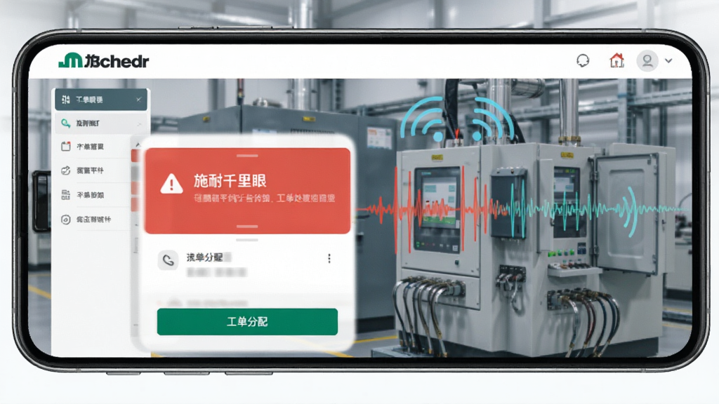 ʩ�͵�ǧ������̼ƽ̨�澯֪ͨ�빤���������棬�ֻ���Ļ�����澯��Ƭ�빤�����䰴ť�������ǹ�ҵ�豸���źŲ��ƣ�������Ч��ϸ�����������ʸɾ��޶���Ԫ��