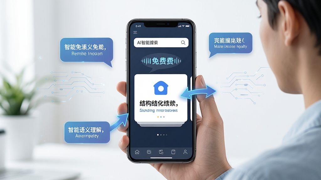 һ��չʾAI����������������������⹦�ܵ�ͼƬ��������һ���û����ڶ����ֻ�˵�����������ֻ���Ļ��ʾAI��������������ڽ������������ɽṹ���𰸿�Ƭ����Χ���������ݺͼ�ͷָ��𰸿�Ƭ�����Ƽ��е���࣬���־��У�ϸ�����������ʸɾ����޶���Ԫ��