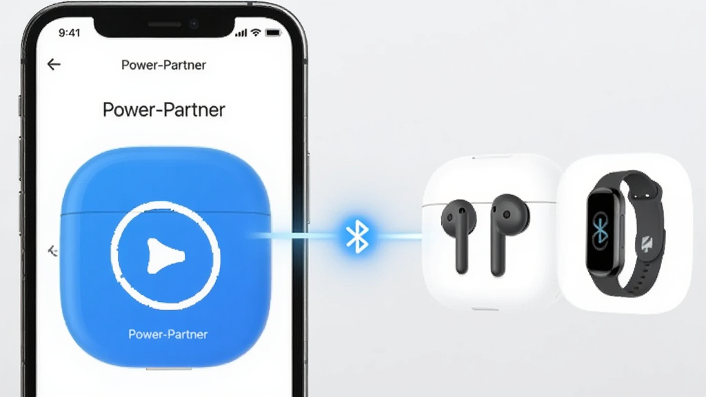 һ��չʾPower-Partnerһ�����ӹ��ܵĳ���ͼ�����������һ���ֻ���Ļ��ʾ��Power-Partner��Ӧ�ý��棬�Ҳ������������������ֻ�ͼ�꣬�м���һ������������߱�ʾ���ڿ�����ԣ�����Ϊǳ��ɫ�����񣬻��ʸɾ��޶���Ԫ��