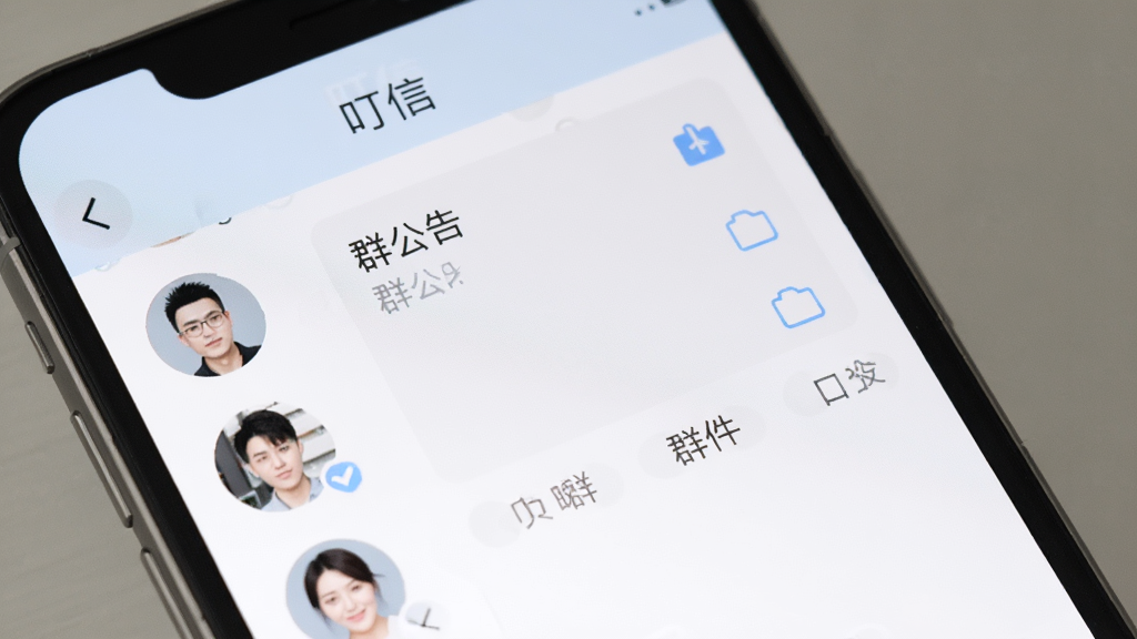 ����Ⱥ��������棬�ֻ���Ļ��ʾȺ������ҳ�棬��Ⱥ��Աͷ���б���Ⱥ��������Ⱥ�ļ���ڣ����涥����ʾ�����š����֣�����࣬ɫ����ͣ������������޶���Ԫ��