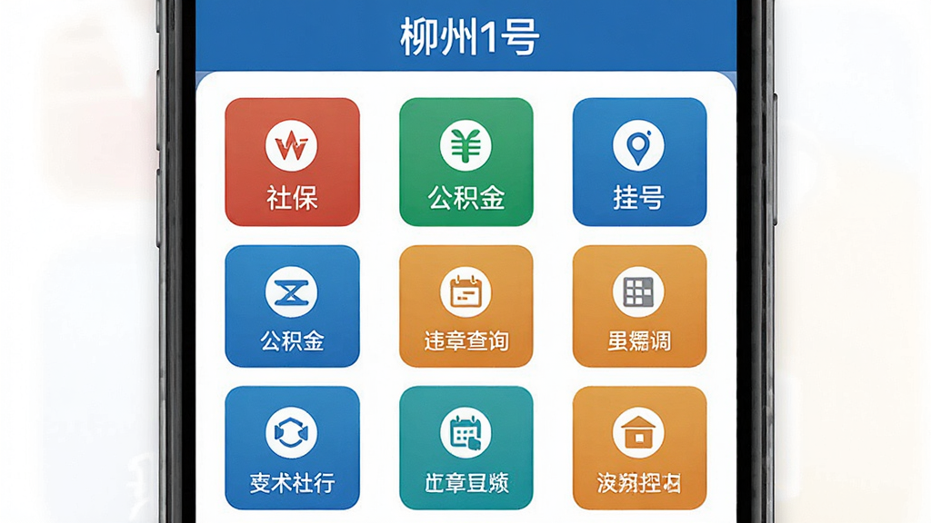 һ��AI���ɵ�ͼƬ������������1��App���������ҳ�棬����Ϊ����������д�š�����1�š����м��ǾŹ������ͼ�����У������籣��������Υ�²�ѯ���Һŵȣ��Ű���������������ϸ�����������ʸ���ɾ��޶���Ԫ�أ���Ļ����ʾ���֡�����1�š�