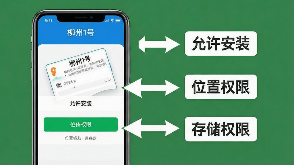 һ��AI���ɵ�ͼƬ������������1��App��ʹ�ý̳�ʾ��ͼ������Ϊ�ֻ���Ļ��ʾ��װȨ�����ý��棬�Ա��м�ͷ��ע��������װ����λ��Ȩ�ޡ����洢Ȩ�ޡ��Ȳ���˵�����Ű�����ֱ�ۣ������̷̳磬ϸ�����ˣ����ʸ���ɾ��޶���Ԫ�أ���Ļ����ʾ���֡�����1�š�