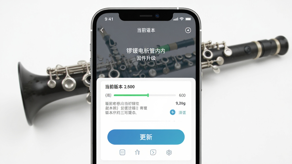 ����紵��Ӧ���ڵĹ̼��������棬�ֻ���Ļ��ʾ��ǰ�汾�ź͸��°�ť�������ǵ紵���豸������Ϊ���½ṹ������ƽ����ƣ�ϸ���н������Ͱ汾�Ա����֣����ʸɾ����޶���Ԫ��
