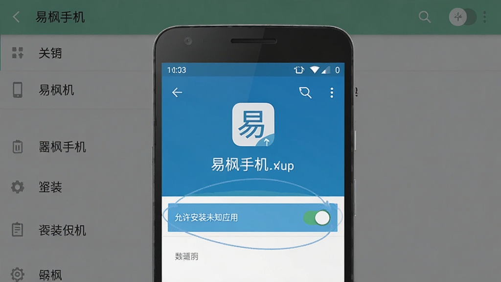 һ��չʾ���׷��ֻ���APP�ڰ�׿�ֻ��ϰ�װ���̵�ʾ��ͼ��������һ����׿�ֻ�����Ļ��ʾ���׷��ֻ����İ�װȨ�����ý��棬������ʾ��������װδ֪Ӧ�á��Ŀ��أ��������ֻ����ò˵������ñ�ƽ����Ʒ��ϸ�����������ʸɾ����޶���Ԫ�ء�