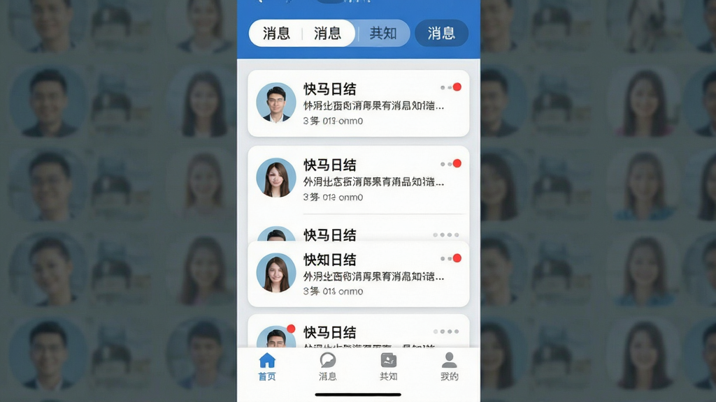 �����ս� ��Ϣ֪ͨ�б����� ���� ��������Ϣ�����ǩ �м�����Ϣ��Ƭ�б� �ײ��ǵײ������� ��� ����罻�� ��ɫ�� ��ɫ�Ͱ�ɫ ϸ�� δ����Ϣ�к�� ͷ������ ���� �ɾ� �����ҹ��
