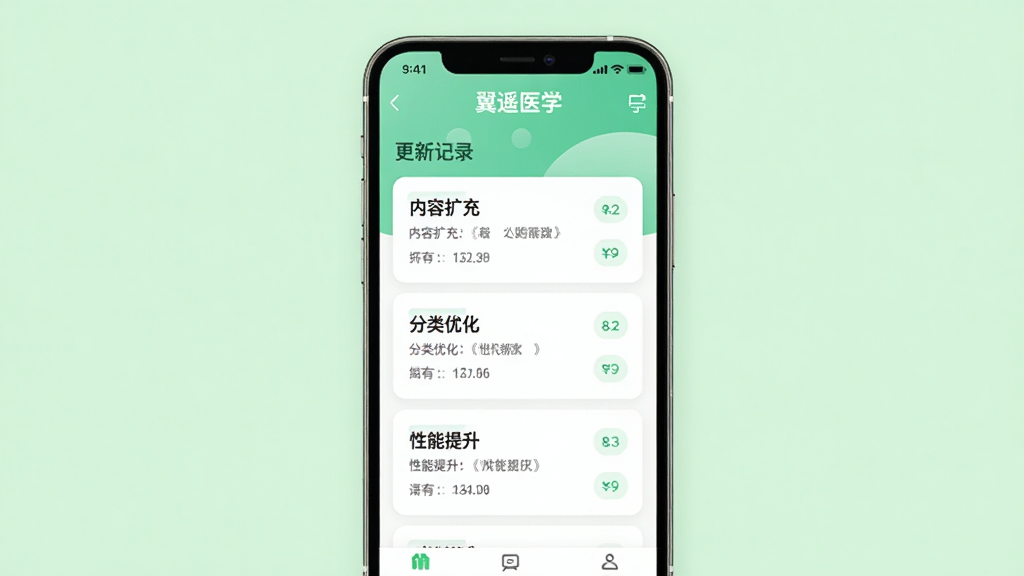 ��ңҽѧApp������־����ʾ��ͼ���������ֻ���Ļ��ʾ�汾���¼�¼�б����С��������䡱�������Ż�������������������Ŀ������Ϊǳ��ɫ����������ִ������ʸɾ����޶���Ԫ�أ�������ʾ����ңҽѧ��