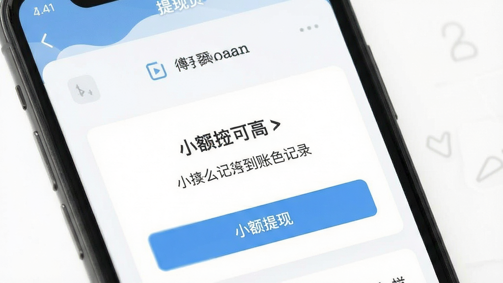 这么派 提现页面 展示 小额提现 按钮 到账记录 手机界面 清爽 布局 扁平 风格 画质干净 无多余元素
