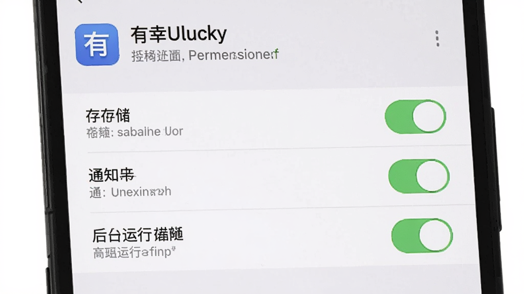 һ��չʾ�ֻ����ý����ͼƬ����������ʾ������Ulucky��Ӧ�õ�Ȩ�޹���ҳ�棬�д洢��֪ͨ����̨���еȿ���ѡ��������࣬�������������ʸɾ����޶���Ԫ��