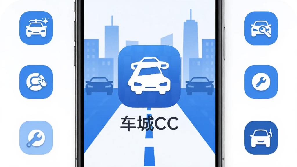 ����CCӦ��������չʾ���ֻ���Ļ����������ʾ����CCӦ��ͼ������ƣ������Ǽ��ĳ��е�·��������Ӱ����Χ������ϴ����������ά�ޡ���Ԯ��Сͼ�꣬���岼������������ִ���ƽ��ɫ������ɫ�Ͱ�ɫΪ�������ʸɾ����޶���Ԫ��