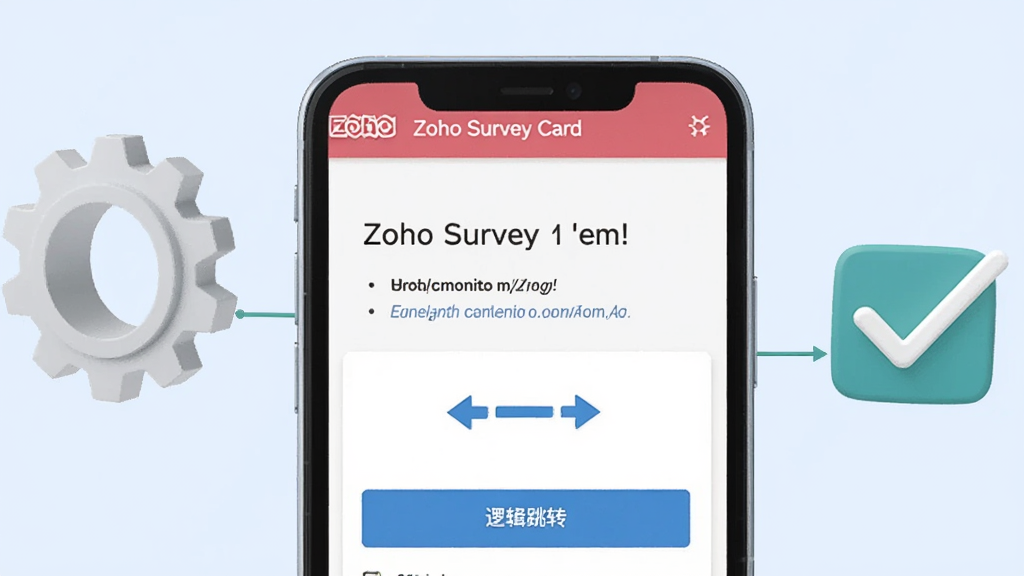 һ��չʾZoho Survey�ֻ����ʾ�Ԥ�����߼���ת���õ�ͼƬ����������һ���ֻ���ʾ���ʾ���Ŀ����ת��ͷ���Ա������ó��ֺ͹�ѡͼ�꣬������ǳ��ɫ����������죬���������ɾ�