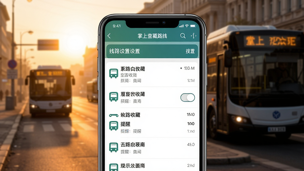 һ��չʾ���ϲ鹫��·��App��·�ղ��뵽վ���ѹ��ܵ�ͼƬ���������ֻ���Ļ��ʾ�ղصĹ�����·�б����������ÿ��أ������ǳ����峿�ֵ��͹�������Ӱ�������ůʵ�ã�ϸ�����������ʸɾ����޶���Ԫ��