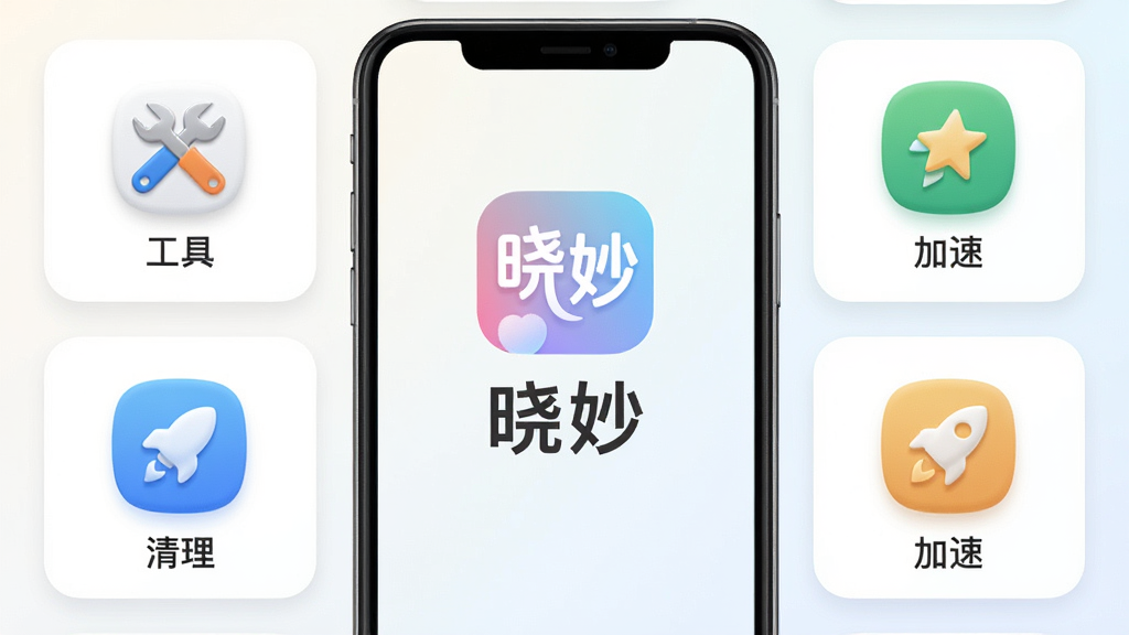 һ���ֻ�Ӧ���������ͼ����������������������logo�����ơ��������������Ϊ����ǳɫ���䣬����չʾ�������ܿ�Ƭͼ�꣬�������ߡ����������ٵ�Ԫ�أ����岼�ָɾ���ˬ������ִ���ƽ����ͼ��Բ�����ʸУ����������޶���Ԫ��