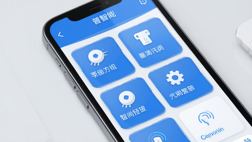 һ��չʾ��������App�豸������������ͼƬ������Ϊ�ֻ���Ļ����Ļ����ʾ����豸���鿨Ƭ��ÿ����Ƭ�����豸ͼ������ƣ���Ƭ�������룬����Ϊǳ��ɫ����������ɫ�Ͱ�ɫΪ��ɫ��������������������ִ�������ɾ����޶���Ԫ�أ��߻���