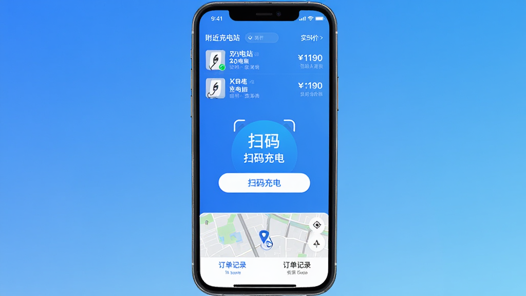 ��Ч��App�������ͼ���ֻ���Ļ����չʾ����ɫ���䱳����������ʾ�������վ�б���ʵʱ�۸��м�����Ŀ��ɨ���簴ť���ײ�Ϊ��ͼ�����Ͷ�����¼ѡ�������ִ���࣬ϸ�����������ʸɾ��޶���Ԫ��