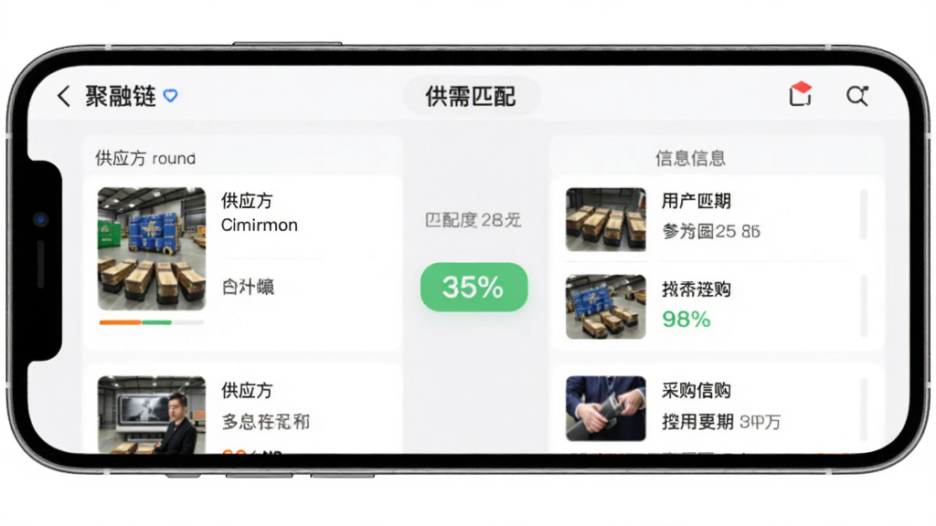 ������ ����ƥ�书�ܽ��棬�ֻ���Ļ��ʾ����������Ӧ���еĹ���ƥ���б�������ǹ�Ӧ����ƷͼƬ���Ҳ������󷽲ɹ���Ϣ���м���ƥ��Ȱٷֱȱ�ǩ������Ϊǳ��ɫ�����沼�����������ʸɾ�
