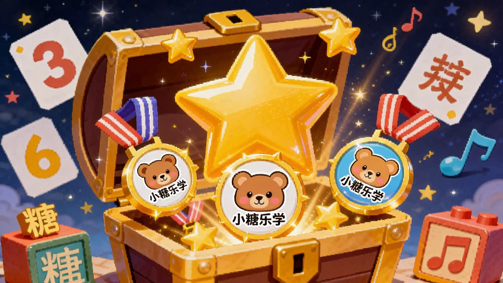 ����������һ���򿪵ı��䣬������ɳ���ɫ�����ǺͲ�ɫ��ѫ�£�ѫ����ӡ�С�С����ѧ���Ŀ�ͨС�ܱ�־��������Χ���������ֿ�Ƭ�����ֻ�ľ���������š�����������ɫ��ҹ�պ���˸���ǹ⣬������Ϊ��ÿ�ͨ�廭��ɫ�������Ա�ǿ�ң�ϸ�ھ��£����ʸɾ��޶���Ԫ�ء�