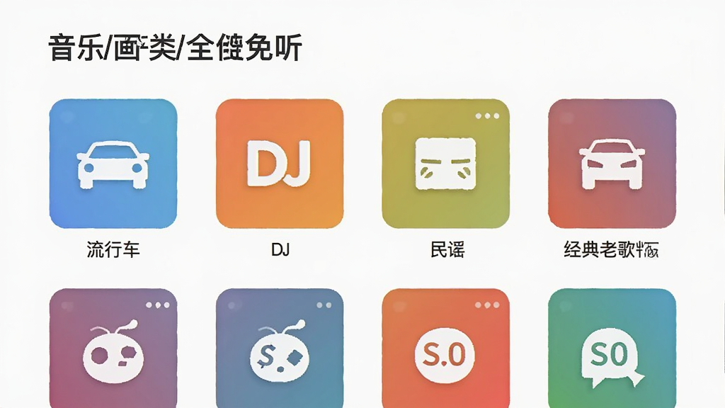 ��������ȫ���� ���ַ���ҳ�棬չʾ���С�DJ����ҥ�������ϸ�ȷ���ͼ�꣬���沼������������ƽ�������ʸɾ��޶���Ԫ��