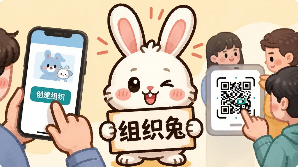 һ�ſ�ͨ���Ĳ廭�������м���һֻ�ɰ�����������һ��д�š���֯�á������ӣ������һ�������ɵ���ֻ���Ļ�ϵġ�������֯����ť���ұ��Ǽ�����ͨ��ɨ���ά����룬���岼�����ҶԳƣ������ܰ���ã�ɫ�����죬���ʸɾ�
