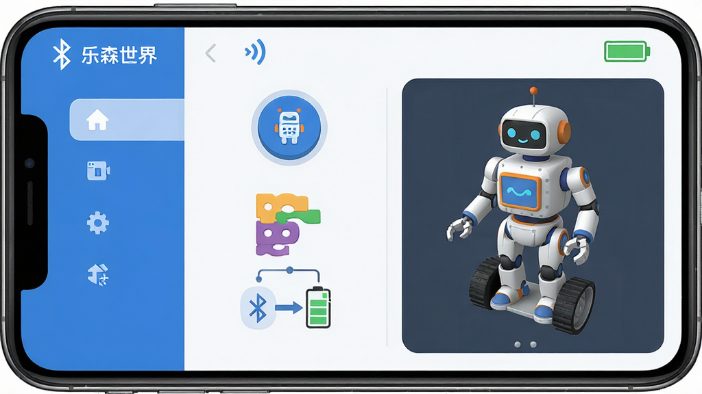 һ��չʾ����ɭ���硱App����ȫò��ͼƬ��������һ�������ֻ���Ļ��ʾApp�����棬�������л����˿��ư�ť����̻�ľ�������״̬ͼ�꣬��������������ǹ��ܲ˵����ұ���3D������ģ��Ԥ�����Ű����룬���Ϊ�ִ��Ƽ��б�ƽ��ƣ�ϸ�ڰ��������ź�ͼ��͵�ص�����ʾ�����ʸ��壬�ɾ����޶���Ԫ��