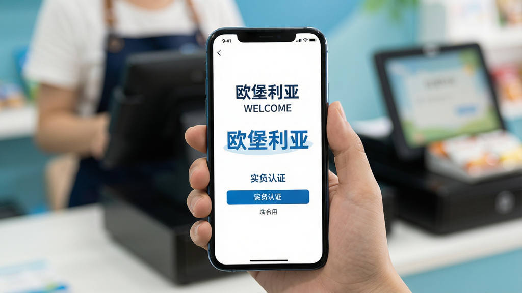 һ��ŷ���������ֲ���ָ������ͼ��������һֻ�������ֻ�չʾApp�İ�װ��ɽ��棬�ֻ���Ļ��ʾŷ�����ǵĻ�ӭҳ���ʵ����֤��ڣ��Ű������ˣ���������Ѻã�ϸ��������������ģ���ĵ�������̨���������ʸ���ɾ����޶���Ԫ�أ�ͼƬ�����֡�ŷ�����ǡ�����ɫ������ʾ����Ļ���롣