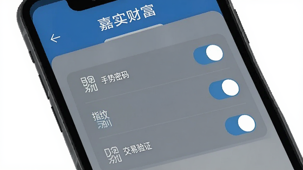 ��ʵ�Ƹ�App�Ľ��װ�ȫ����ҳ�棬�ֻ���Ļ����ʾ��ȫ���Ľ��棬�����������롢ָ��ʶ�𡢽�����֤��ѡ��أ���������Ͻ���������ɫ��������أ����ʸɾ����޶���Ԫ��