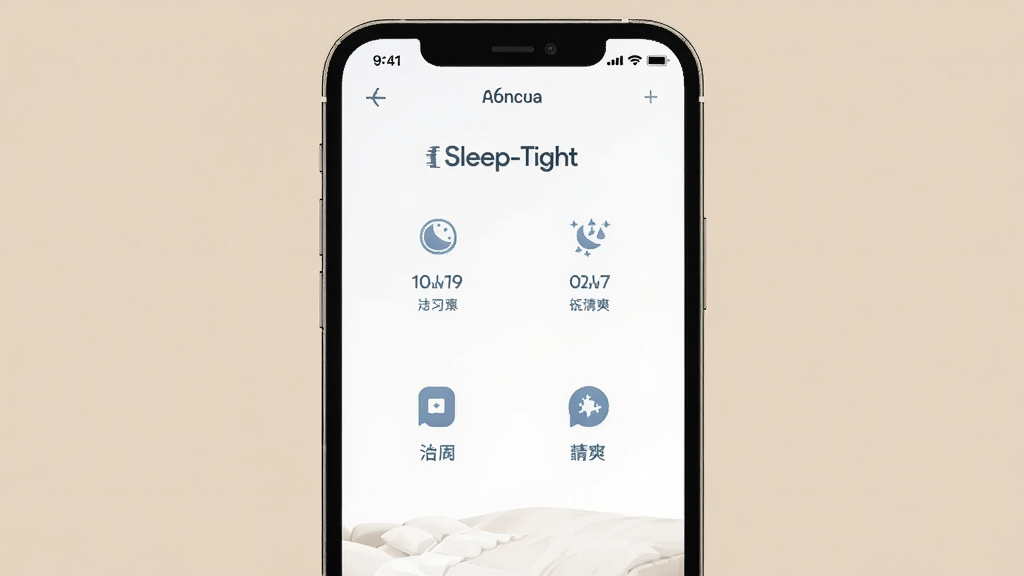 һ��չʾ Sleep-Tight �޹����ˬ�����ͼƬ���������ֻ���Ļ��ʾ Sleep-Tight ����ҳ��ҳ��ɾ�ֻ�й���ͼ������֣�û���κι�����򵯴��������Ǵ�ɫ��Լ���ϸ�����������ʸɾ����޶���Ԫ��