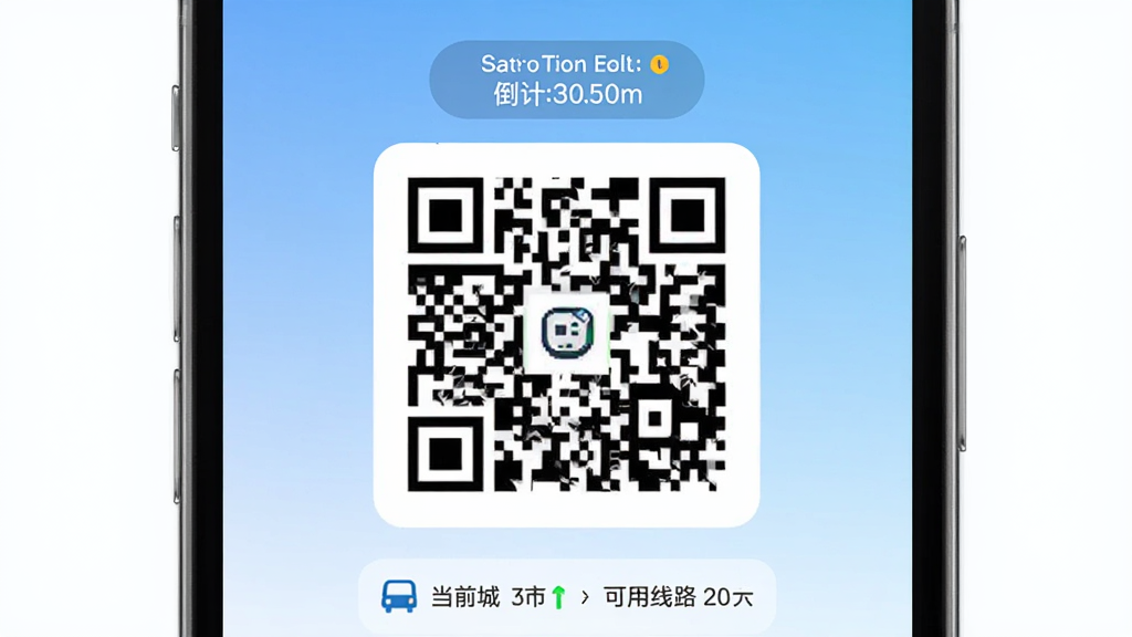 ���ܳ���ͨ �˳�����棬�ֻ���Ļ������ʾһ����Ķ�ά�룬�Ϸ��е���ʱˢ����ʾ���·���ʾ��ǰ���кͿ�����·��������ǳ��ɫ���䣬����ɾ���ˬ
