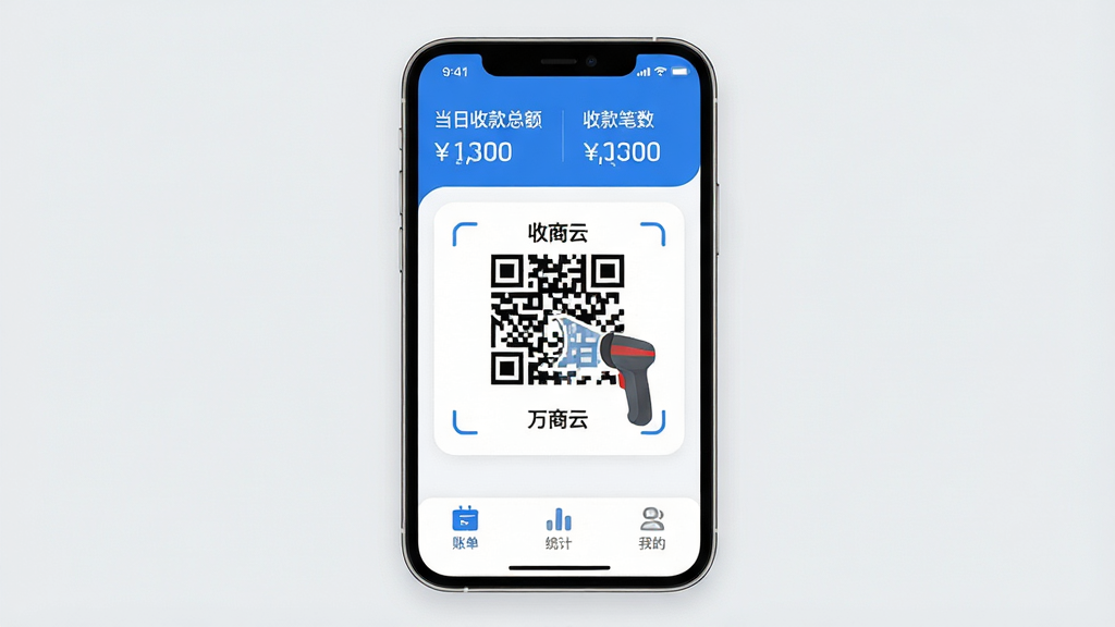 ������App������չʾ�������������ֻ���Ļ����Ļ����ʾ������Ӧ����ҳ��������ʾ�����տ��ܶ���տ�������м�����Ŀ���տ��ά���ɨ��ǹͼ�꣬�ײ����˵���ͳ�ơ��ҵ�����ѡ�������������Ϊ��ɫ��������ִ���ƽ��ϸ��Բ�󣬱���Ϊ����ǳ��ɫ�����ʸɾ��������޶���Ԫ��