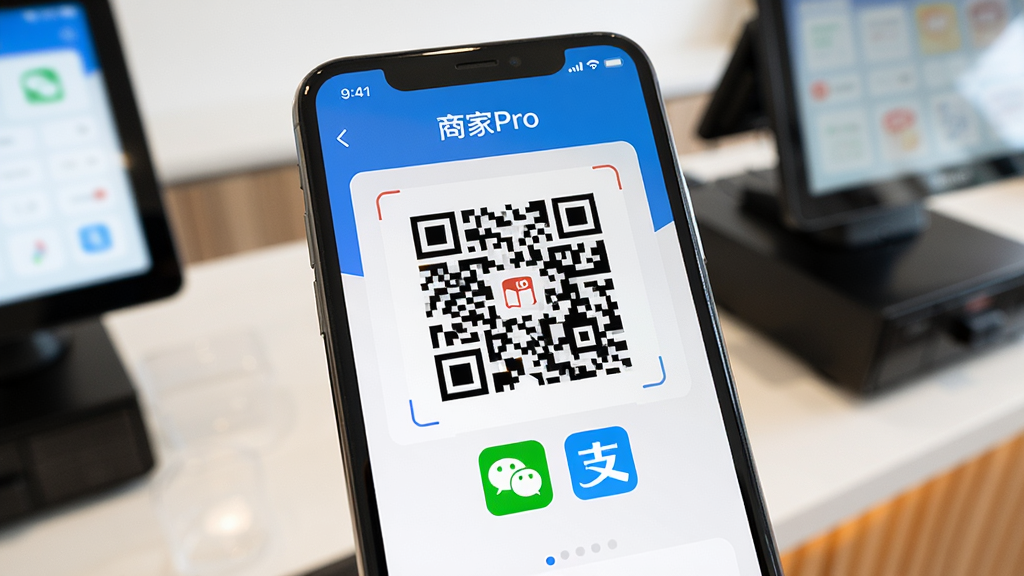 �̼�Pro����ƽ̨APP�տ������д���������ֻ���Ļ��ʾһ�žۺ��տ��ά�룬��ά���Ϸ����С��̼�Pro����������ά���·���΢�ź�֧������֧��ͼ�ꡣ�����Ƿ�æ�����������̨һ�ǣ����������������ʵ��Ӱ�У�ϸ�����������ʸɾ����޶���Ԫ�ء�