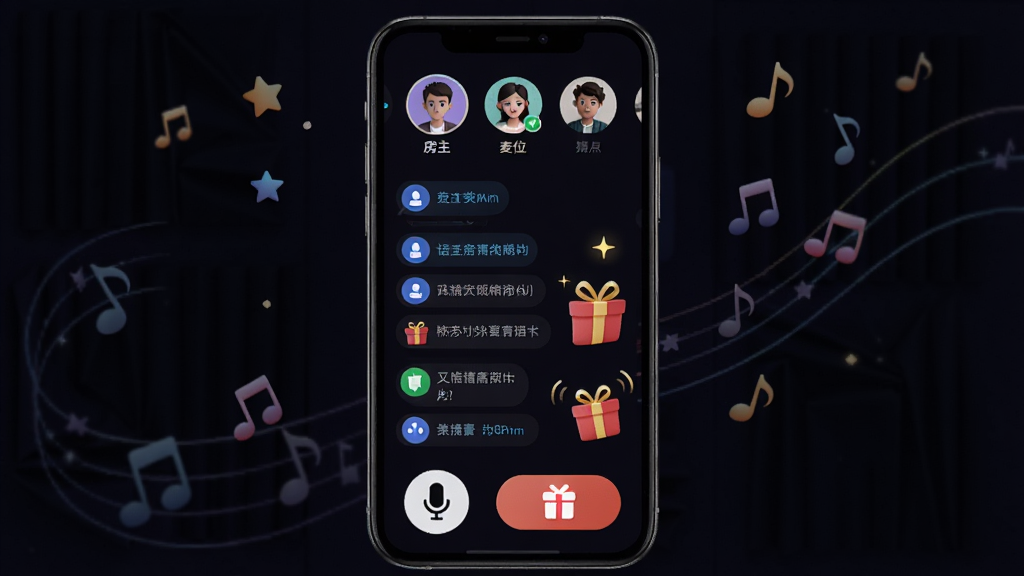 ���������������ڻ������棬�����������ֻ���Ļ����Ļ��չʾһ���������䣬�Ϸ��з�������λ�ϵ��û�ͷ���м��ǵ�Ļ�����������ﶯЧ���·�����˷翪�غ����ﰴť����������ɫģʽ����׺�����Ǻ�������װ��Ԫ�أ��������ִ��������������޶���Ԫ��