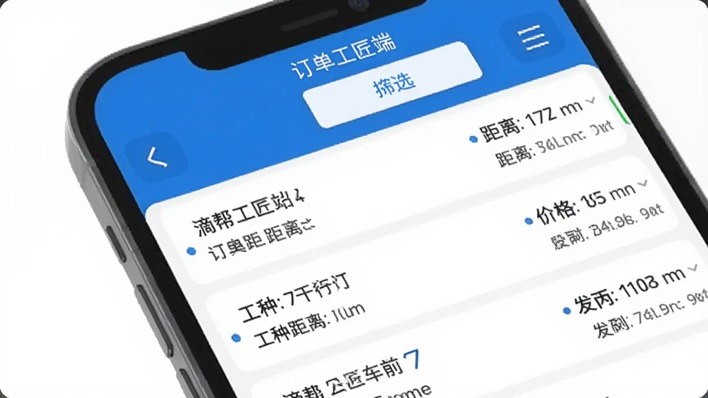 �ΰ﹤���� �������ͽ��棬�ֻ���Ļ��д����Ļ���Ƕ����б���ÿ��������ʾ���롢���֡��۸�ͷ���ʱ�䣬�б�������ɸѡ��ť����������ɫ�Ͱ�ɫΪ��ɫ�����Ű����룬����Լ�����ʸɾ����޶���Ԫ��