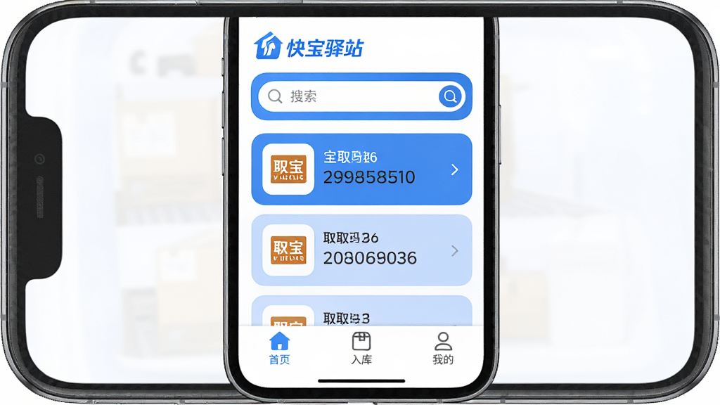�챦��վAPP�������ͼ���ֻ���Ļ����չʾ�������ǡ��챦��վ����ɫLogo�����������м�������ʾ��ȡ������Ƭ�б���ÿ����Ƭ�п�ݹ�˾ͼ���ȡ���룬�ײ�������Ϊ����ҳ������⡱���ҵġ�����ͼ�꣬����Ϊ������ɫ������������࣬��ƽ��UI���ϸ��Բ�󣬻��ʸɾ��޶���Ԫ��