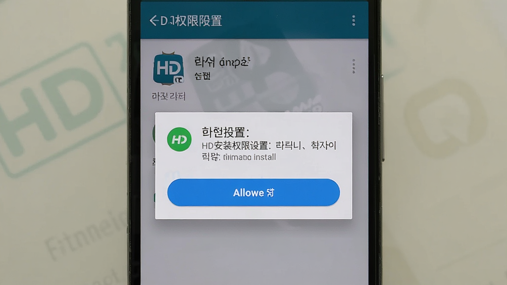 ����HD��װȨ�����ý��棬�ֻ���Ļ��ʾӦ�ð�װ��ʾ�������·���������װ��ť��������Ϊ��׿ԭ������ҳ�棬�������������ֹ��������ʸɾ�