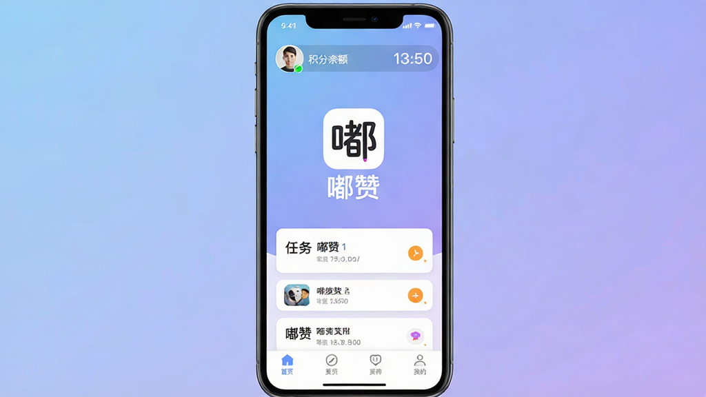 һ��չʾ����ޡ�Ӧ����������ֻ���ͼ������������Ӧ��Logo�����ơ���ޡ�������Ϊ��͵�����ɫ���䣬���沼��������������ʾ�û�ͷ��ͻ������м��������б���Ƭ���ײ�Ϊ��������������ִ������ʸɾ��������޶���Ԫ��