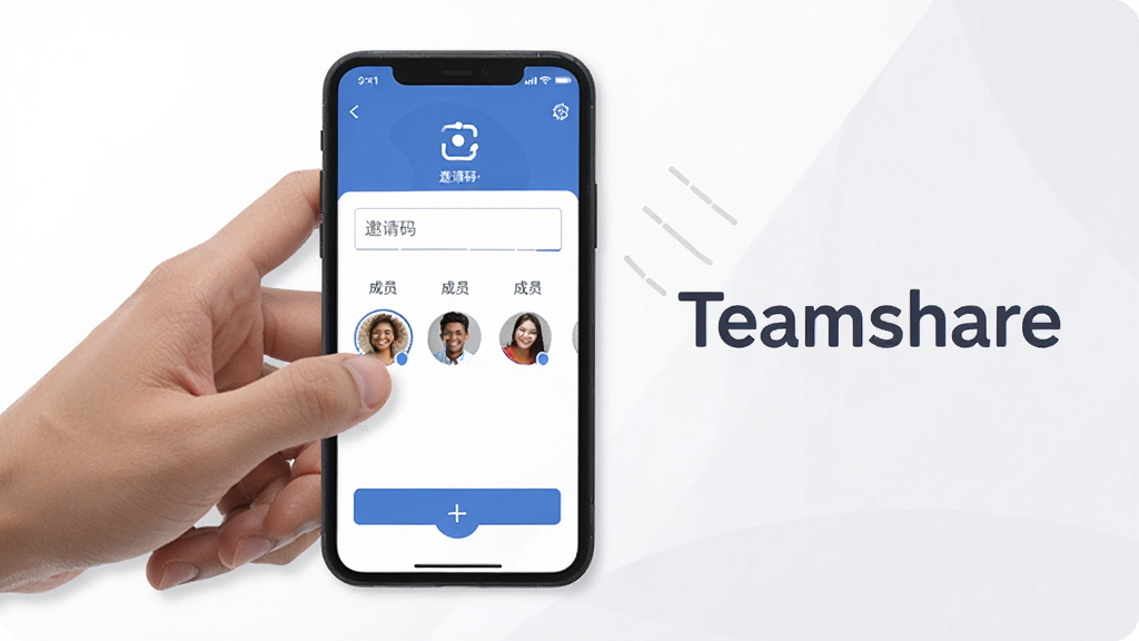 Teamshare ���ٽ��鹦��չʾ��������һֻ�ֵ���ֻ���Ļ�ϵ�