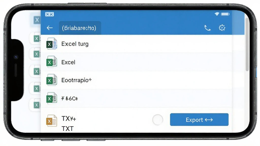 ����Ա�������ݵ������棬�ֻ���Ļ��ʾ�ļ��б��͵�����ť���ļ���ʽΪExcel��TXT�������࣬������ɫ�����ʸɾ�