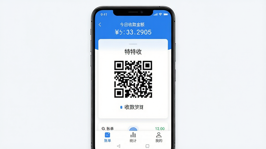 ������ Ӧ��������չʾͼ������Ϊһ����׿�ֻ���Ļ����Ļ����������ʾ�������ա�App���տ������˵��б������ּ�࣬������ʾ�����տ���м�����Ŀ���տ��ά�룬�ײ����˵���ͳ�ơ��ҵ�������ǩ���Ű����룬����ִ���ƽ������ɫ������Ϊ����ϸ�ڸɾ����䣬���������޶���Ԫ��