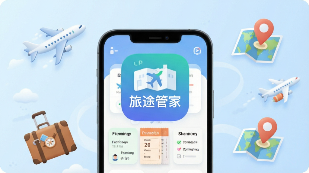 ��������ȫòչʾ�����������ǡ���;�ܼҡ�APP��ͼ����ֻ����棬����������չʾ�г̿�Ƭ������СƱ�ʹ����嵥����ģ�飬�����ǵ���ɫ���䣬��ΧƯ���ŷɻ��������䡢��ͼ��λ������Ԫ�أ����岼�ּ�����죬����ִ���ƽ����ϸ��Բ����ͣ����ʸɾ��������޶�������Ԫ��