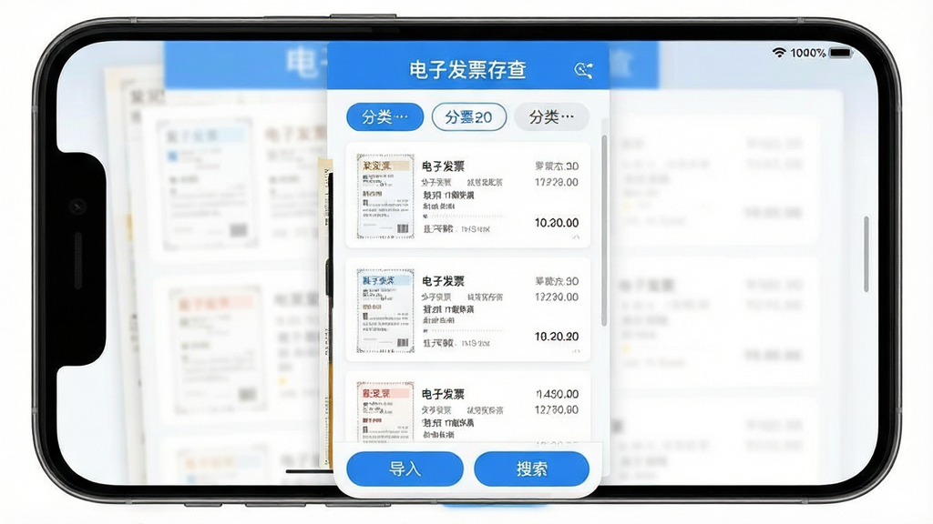 һ��չʾ���ӷ�Ʊ���App���Ľ�����ֻ���Ļ��ͼ���������������������棬�����С����ӷ�Ʊ��顱�������м��Ƿ�Ʊ�б��ͷ����ǩ���ײ��е����������ť��������������ɫΪ����������ִ������������ɾ����޶���Ԫ��