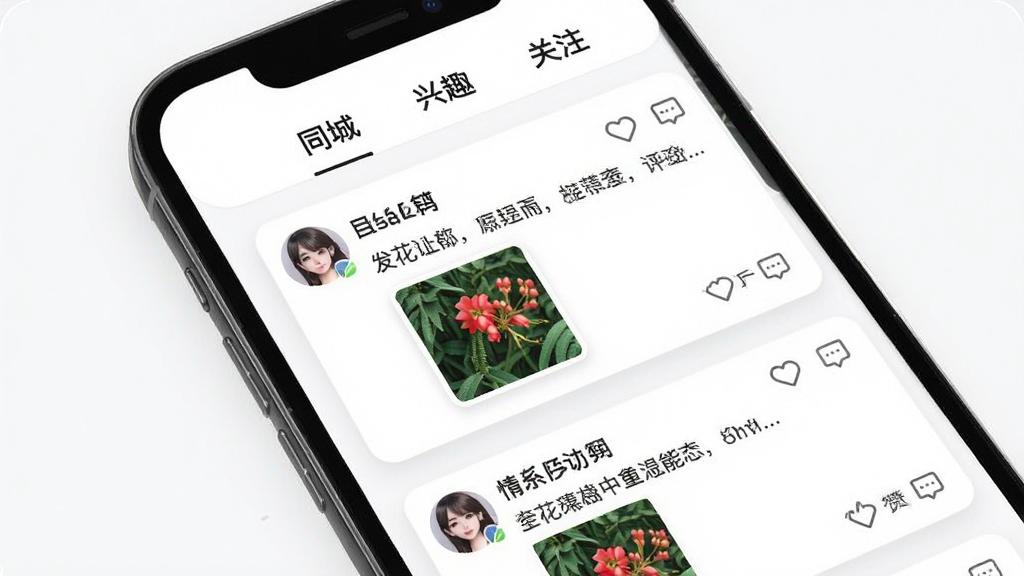 �黨App��̬�㳡���棬�ֻ���Ļ��ʾ�ٲ�����̬��Ƭ�������û�ͷ���������ݡ�ͼƬ����ͼ�͵�������ͼ�꣬������ǩ����ʾ��ͬ�ǡ�����Ȥ������ע��������Ϊ��ɫ��Ƭʽ���֣���������죬���ʸɾ����޶���Ԫ��