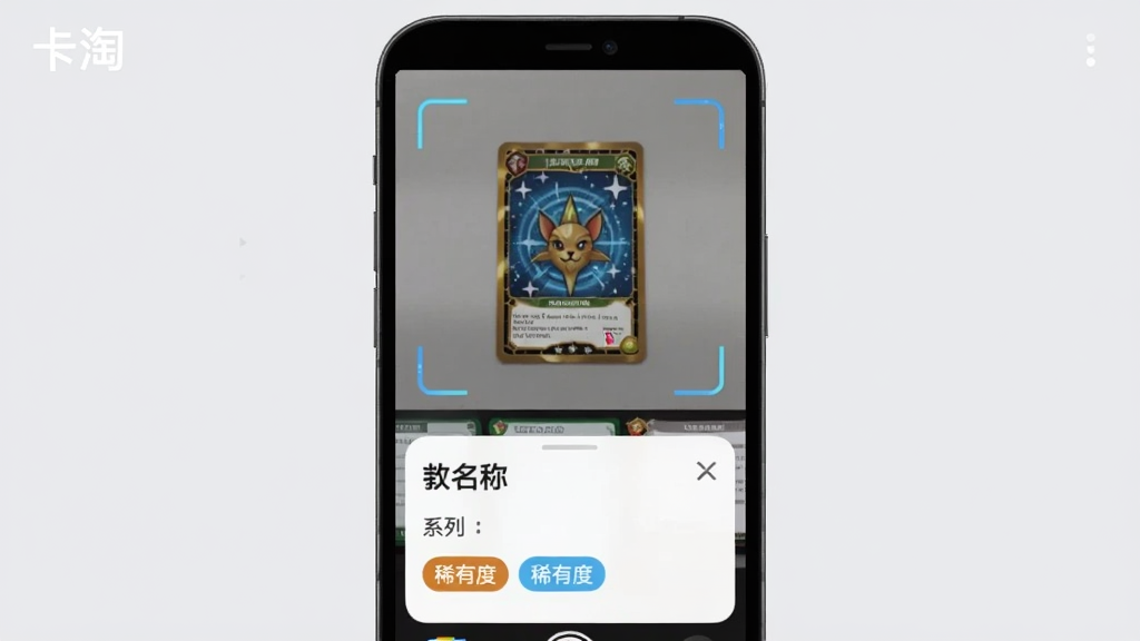 ������һ������ʶ����棬����Ϊ�ֻ���Ļ���У���Ļ�Ϸ������ȡ�����׼һ����������Ļ�·�����ʶ������Ƭ����ʾ�������ơ�ϵ�к�ϡ�жȱ�ǩ���Ű��࣬���Ϊ�Ƽ��б�ƽ����ϸ����ȡ�����Ľ���ɨ���꣬����Ϊǳ��ɫ�����ʸɾ����޶���Ԫ�أ�ͼƬ�д����֡����ԡ�