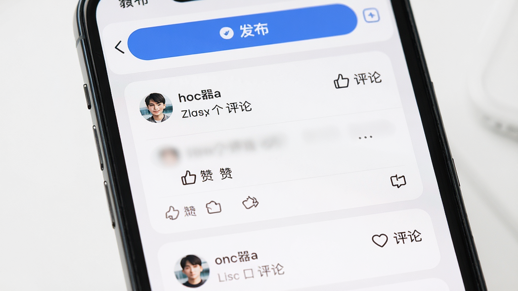 ��鶯̬�㳡���棬����Ϊ�ֻ���Ļ������Ϊ����������ť���·���̬��Ϣ�����Ű�Ϊ���п�Ƭ�����Ϊ��������磬ϸ��Ϊ��������ͼ�����û�ͷ�񣬻��ʸ��壬�ɾ����޶���Ԫ��
