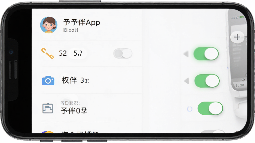 ���App���ý��棬����Ϊ�ֻ���Ļ������Ϊ�����˺���Ϣ���·�Ȩ�������б����Ű�Ϊ�����б������Ϊ��๤�߷磬ϸ��Ϊ���ذ�ť��ͼ�꣬���ʸ��壬�ɾ����޶���Ԫ��