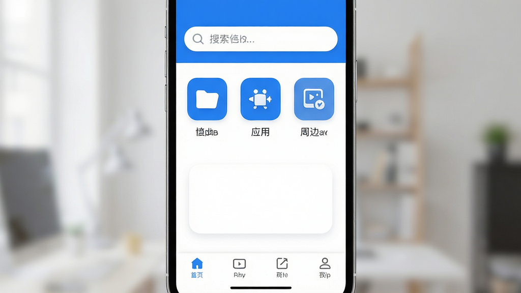 ������App������չʾ��������������Ŀ���м�չʾ�ļ���Ӧ�á��ܱߵȷ�������ͼ�꣬�ײ��������������������������ɫ��������ִ������ָɾ����䣬�����������޶���Ԫ��
