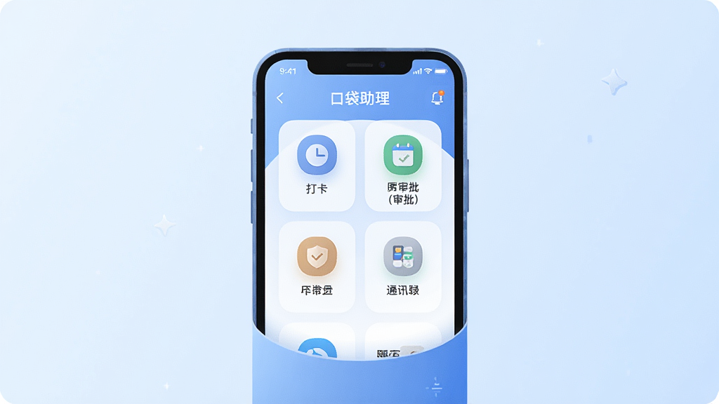 һ��չʾ�ڴ���������ȫò�Ĳ廭������Ϊһ�������ֻ���Ļ������ʾ�ڴ������Ĺ���̨���棬�����򿨡�������ͨѶ¼��ͼ�꣬���־��У������Ǹɾ���ǳ��ɫ���䣬����ִ���ƽ����ϸ��Բ�󣬻����������ɾ����޶���Ԫ��