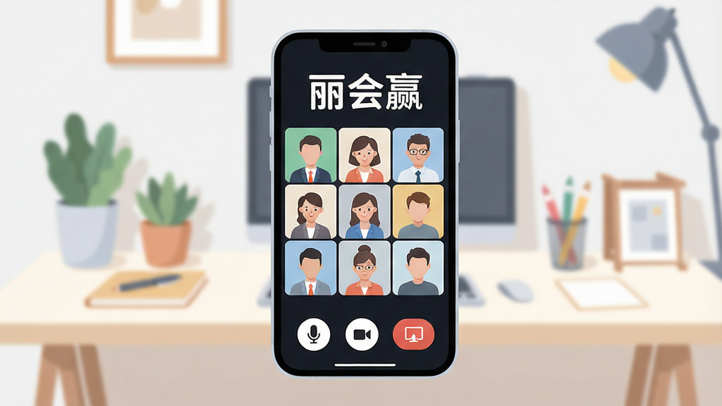 һ��չʾ����Ӯ��������ȫò��ͼƬ�������������ֻ���Ļ����Ļ����ʾ����Ӯ��Ƶ������棬�оŹ���λ���ͷ��͵ײ���˷硢����ͷ��������Ļ��ť����Ļ�Ϸ��С�����Ӯ�������֣������Ǽ��ľӼҰ칫���棬����ִ���ƽ��ϸ��Բ�󣬻��ʸɾ����޶���Ԫ��