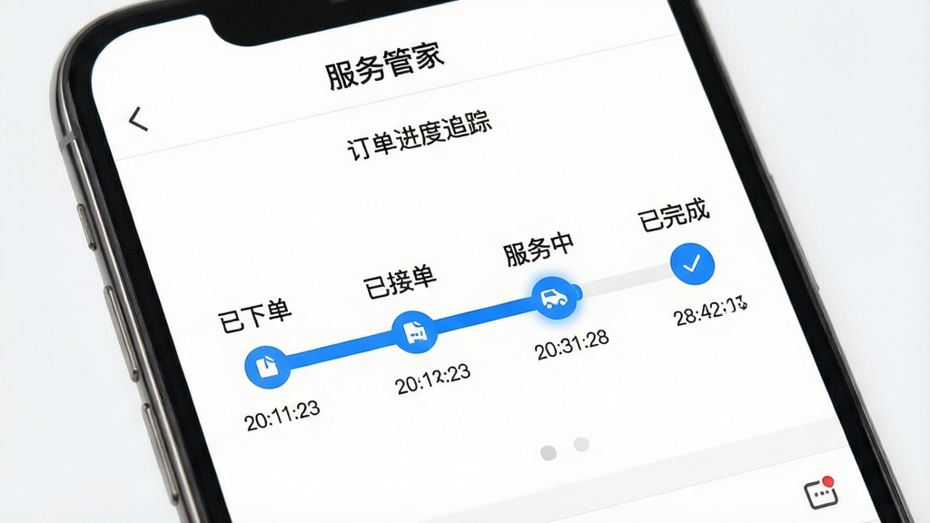 һ��AI���ɵ�ͼƬ������չʾ������ܼҡ�App�Ķ�������׷�ٽ��棬�ֻ���Ļ����һ������Ľ��������������ĸ��ڵ�ֱ��ע�����µ������ѽӵ����������С�������ɡ�����ǰ����ͣ���ڡ������С����ڵ��·���ʾʱ����������ǰ�ɫ������������ɫ�����������ֱ�ۣ������������޶���Ԫ��